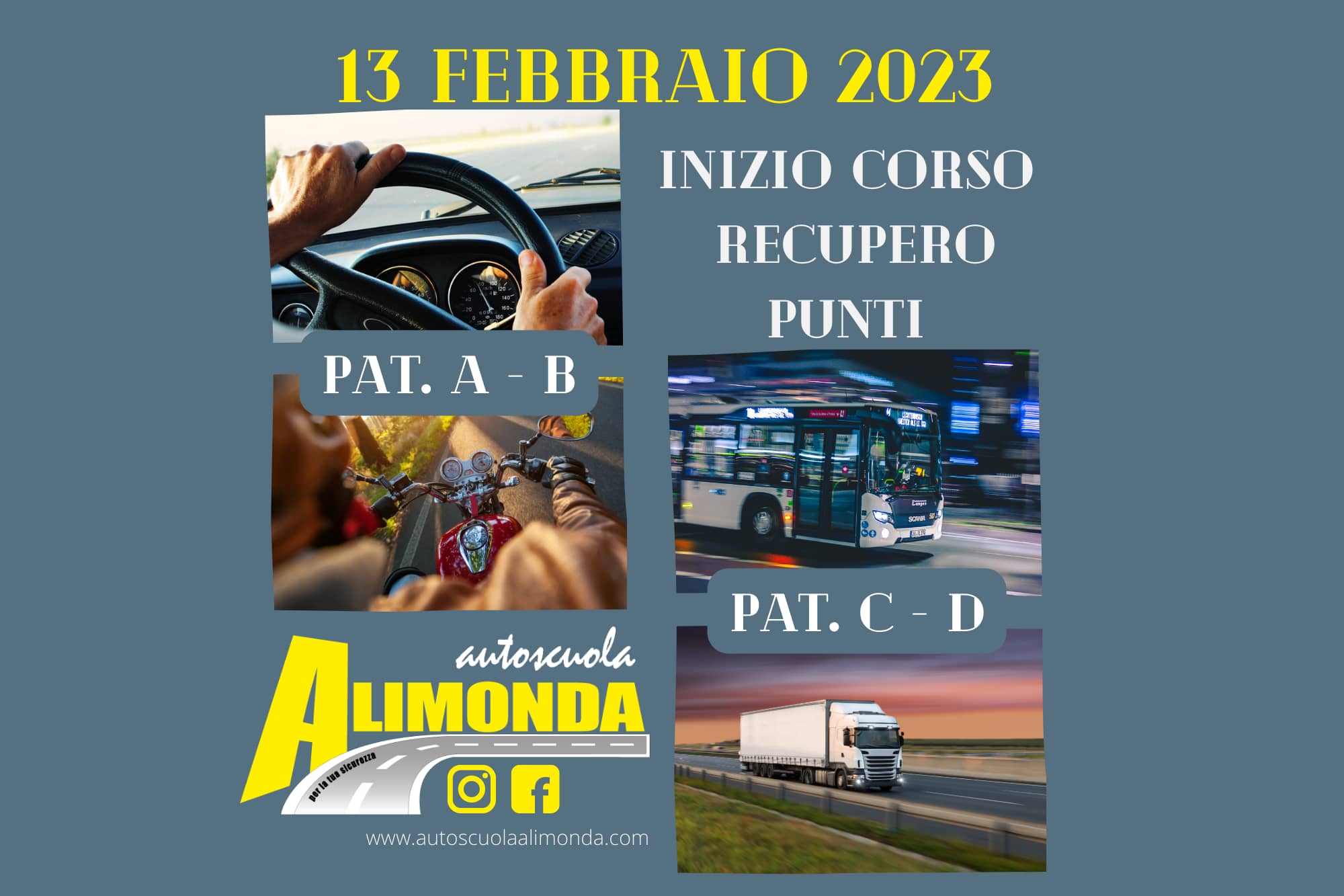 Corso Recupero Punti Patente A B C E D Inizio 13 FEBBRAIO 2023 ...